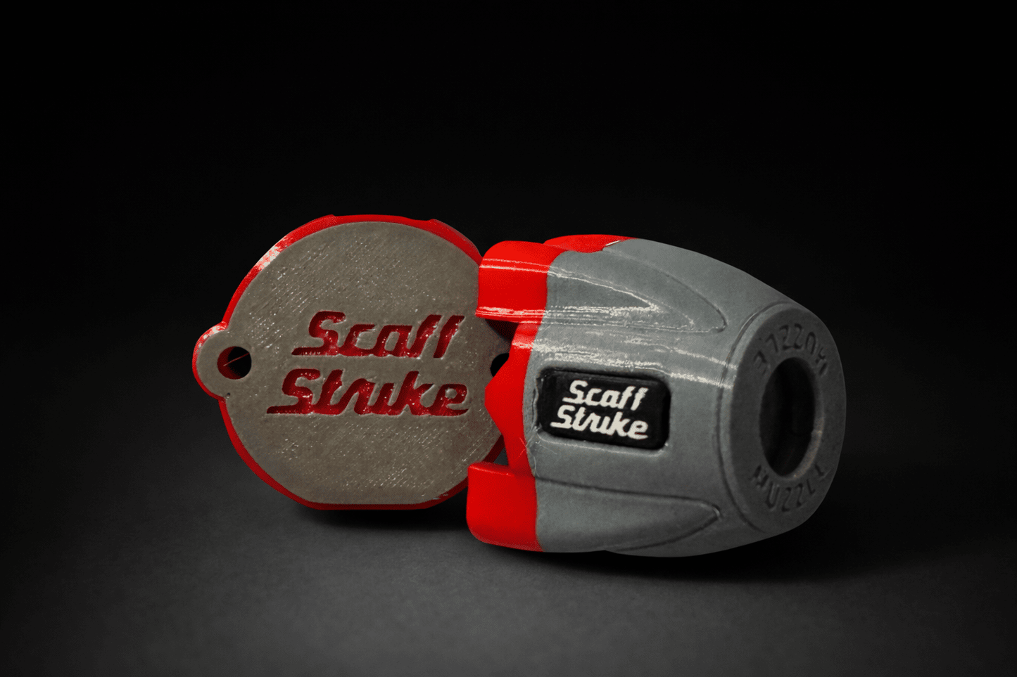 Red & Grey, Muzzle & Smart cap - ScaffStrike