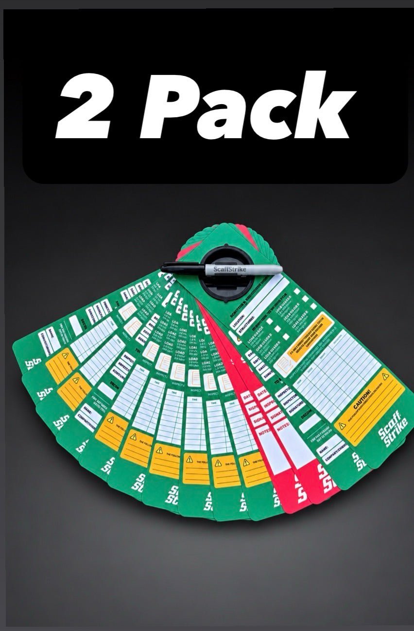 ScaffStrike inspection tags (2 pack) - ScaffStrike