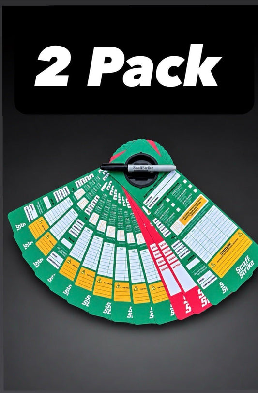 ScaffStrike inspection tags (2 pack) - ScaffStrike