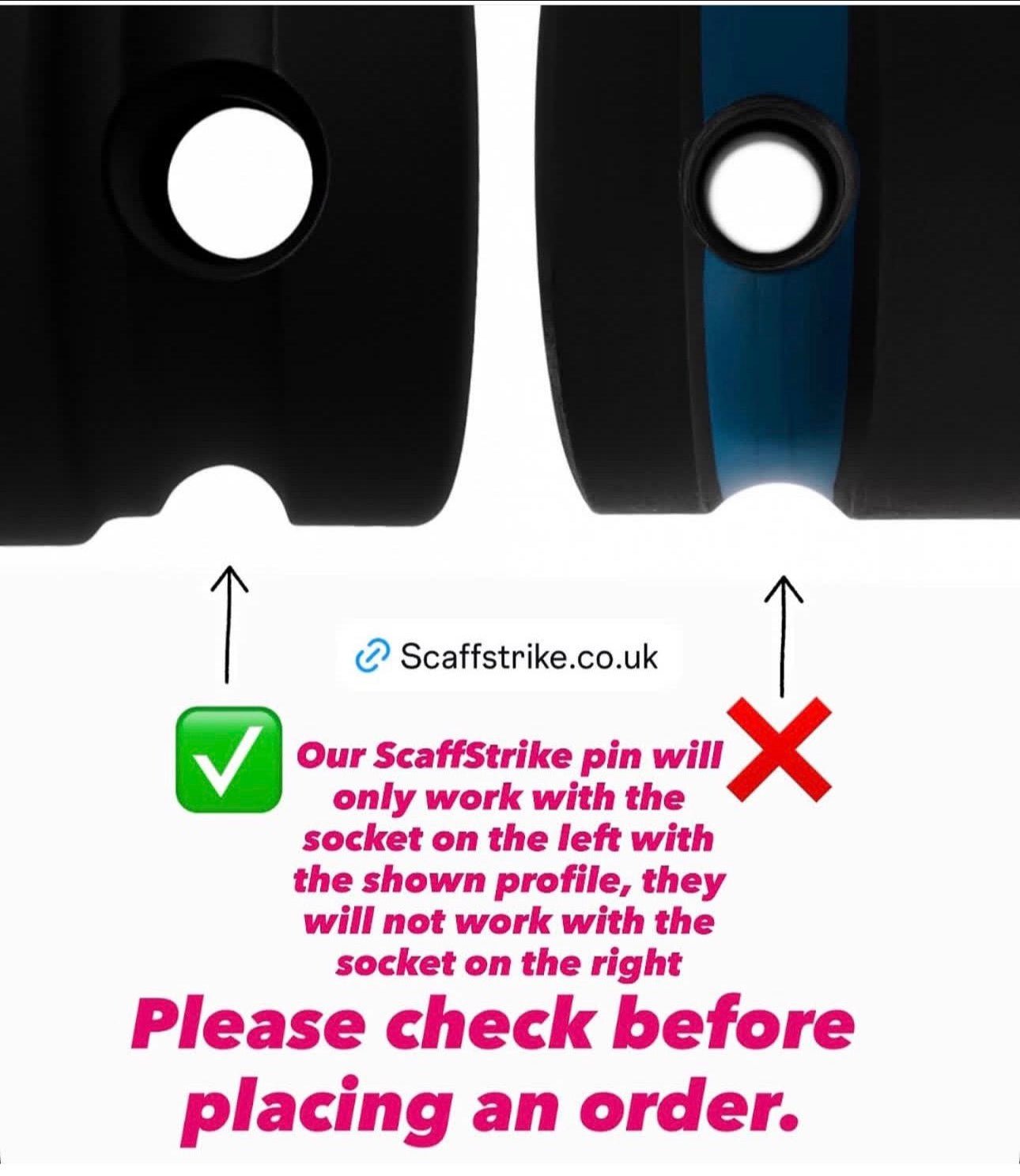 ScaffStrike Pin 4 Pack (Black) - ScaffStrike